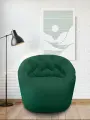 Бескаркасное кресло Butterfly Light Sofa - Forest Green (велюр, изумрудный) - кресло для чтения и отдыха