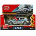 Модель XLINE-12SLPOL-S KIA RIO X полиция 12 см, двери, багаж, инерц, серебр, Технопарк в кор.