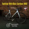 Велосипед Twitter R10 Disc Carbon, 9.8 kg, 700х25с шоссейный взрослый, 48 см, 24 скорости, цвет серый