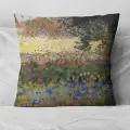 Подушка декоративная Цветущий сад Ван Гог 40х40 велюр