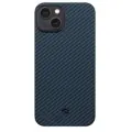 Чехол PITAKA MagEZ Case 3 для iPhone 14/13 6.1, черный/синий (Black/Blue Twill) 1500D
