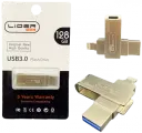 LIDER mobile HIGH-SPEED /USB Флешка для айфона / iDrive / Металлическая /USB Флеш-накопитель 128 gb