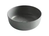 Накладная раковина Ceramicanova Element CN6073MH 36 фарфоровая, без отверстия под смеситель, раковина для ванной, 35, 6 см, круглая, серая