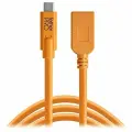 Кабель-удлинитель Tether Tools TetherPro USB-C to USB-A Female Adapter 4.6m Orange (CUCA415-ORG)