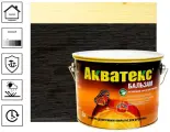 Защитно-декоративное покрытие акватекс бальзам (эбеновое дерево / 2.2л.)