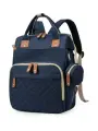 Сумка на коляску для мамы / Сумка-рюкзак универсальный женский, темно-синий
