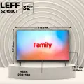Телевизор Leff 32H580T, диагональ 32, разрешение 1366х768, 60 Гц