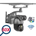 Солнечная камера видеонаблюдения Gadinan 4K 8Мп 50x Zoom 4G, WIFI Camera 64G