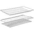 Комплект посудосушителей с поддоном для шкафа 50 см, 46,5×25,6 см, цвет хром