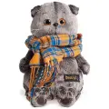Мягкая игрушка Басик и шарф в клеточку, 30 см Ks30-002 771627