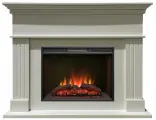 Камин электрический LiderKamin Оксфорд WT с очагом Sparta 25.5 LED (электрокамин)