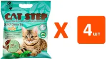 CAT STEP TOFU GREEN TEA - Кэт степ наполнитель комкующийся для туалета кошек (6 л х 4 шт)