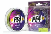 Плетеный шнур для рыбалки Power Phantom PE4, 135м, зеленый #1, 0,16мм, 7,7кг, 4 жильная плетенка