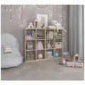 Стеллаж в стиле Лофт модель Марти 12 Дуб Сонома (ШхВхГ) 135,4х101,8х30 см.