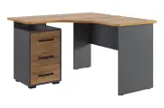 Стол компьютерный «Лайт-2» 1200 угловой, графит/дуб крафт золотой (1200х1200х750)