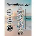 Пенни Борд Fish Skateboards 22 56 см со светящимися LED колесами