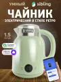SIBLING Умный электрический чайник Powerspace-GK2, светло-зеленый, работает с Алисой, Салют, по Wi-Fi