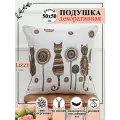 Подушка Lizzy Home декоративная 50х50 рогожка хлопок 100%