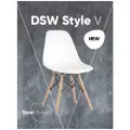 Стул STOOL GROUP Стул для кухни DSW Style V стул, массив дерева/металл, цвет: белый