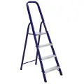 Стремянка Алюмет стальная окрашенная с алюминиевыми ступенями 4 ст. М8304
