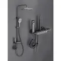 Душевой комплект с кнопочным смесителем