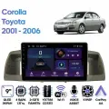 Штатная магнитола Wide Media для Toyota Corolla 2001 - 2006 / Android 9, 9 дюймов, WiFi, 2/32GB, 4 ядра
