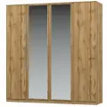 Штерн (STERN) шкаф 4-дверный, 210,4 х 220,3 х 58,3 см, ЛДСП Дуб Вотан