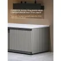Торцевой экран под ванну Alavann Альт 70 см серый с фрезеровкой, из МДФ