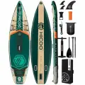 Надувная двухслойная SUP-доска HICOO BLUE COAST GREEN STD 11' 335x86x15 см/ Сапборд для отдыха на воде