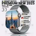 Смарт часы DT WATCH 10 Mini, Умные часы watch X mini, premium smart watch, 42 мм с NFC, 2 ремешка, Серебристый