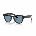 Умные очки Ray-Ban Skyler, фотохромные линзы Clear/Cerulean Blue Transitions, оправа Shiny Black