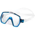 Маска для плавания TUSA FREEDOM HD, синяя рамка, прозрачный силикон