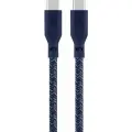 Кабель uBear Trend Cable USB-C USB-C, 2.4 м, нейлон, вес 100 г, синий