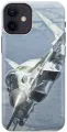 Силиконовый чехол на Apple iPhone 12 Mini / Эпл Айфон 12 мини с рисунком Вираж самолета