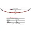 Лист №2 Рессора задняя для ГАЗ 2705, 3221, 3302 3 листа