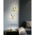 Подвесной светильник потолочный светодиодный Butterfly 3D бабочка, регулируемый свет (3000/4000/6000K)