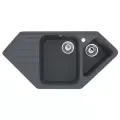 Кухонная мойка Ulgran U-409-343, антрацит