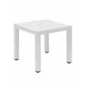 Стол кофейный уличный алюминиевый, цвет белый, 440*440*400, CAPRI