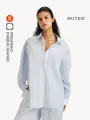 Рубашка MUTED TWIN ERROR, размер S-M, голубой