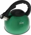 Чайник для плиты со свистком TC-103-G 3л со свистком зеленый