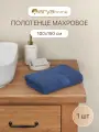 Полотенце банное махровое от бренда Arya home 100х150 Miranda Soft синее