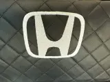 Органайзер в багажник с логотипом HONDA (Хонда) 50 см. Кожзам, ромб, черный.