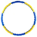 Обруч массажный, диаметр 110 см, 8 частей, вес 2,05 кг, цвет синий, желтый, 161569