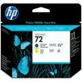 Головка печатающая HP 72 C9384A желтая/матовая черная для DgnJ T610/T1100
