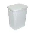 Аксессуар для ванной Violet Ротанг 60л белый (186006) Корзина для белья