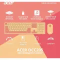 Беспроводной комплект клавиатура+мышь Acer OCC205 бежевый/розовый (zl. accee.00f)