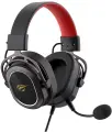 Наушники игровые HAVIT H2008D, геймерские, проводные с микрофоном чёрный/красный/охра 3.5 jack