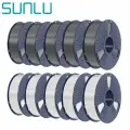 SUNLU PETG Filament, Gray+White, 1.75mm,10PCS,13KG, with detachable spool.enhanced toughness and is suitable for 3D printers