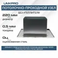 Декоративный ППУ КвХ, ф 220, AISI 439/Оц, 0,5мм/0,5мм
