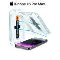 Защитное стекло 2 шт с установщиком для Iphone 16 Pro Max, без рамки, олеофобное, твердость 9H